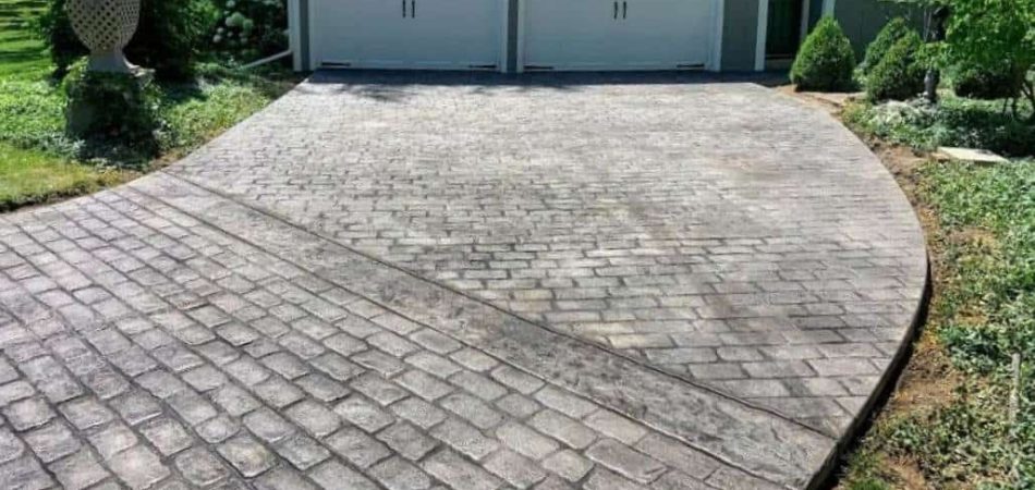 Enhance your outdoor space with the stamped concrete magic in Grand Rapids.